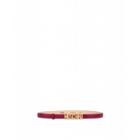 Moschino Belt With Mini Lettering Logo Woman Purple Size 46 It - (12 Us)