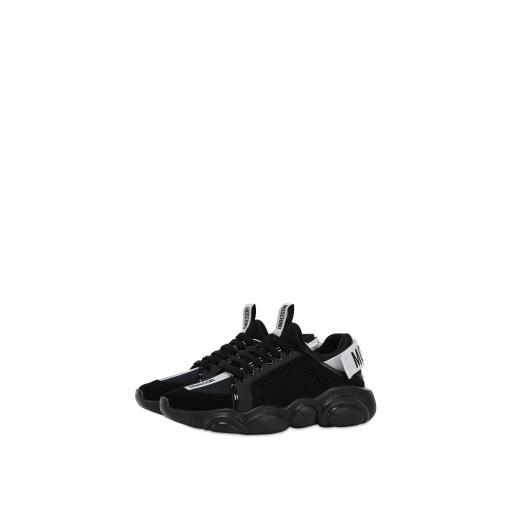 Moschino Teddy Run Sneakers With Strap Woman Black Size 36