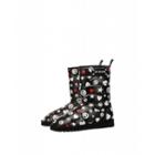 Love Moschino Winter Love Snow Ankle Boots Woman Black Size 39 It - (9 Us)