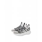 Moschino Teddy Shoes Sock Sneakers With Strap Woman White Size 35 It - (5 Us)