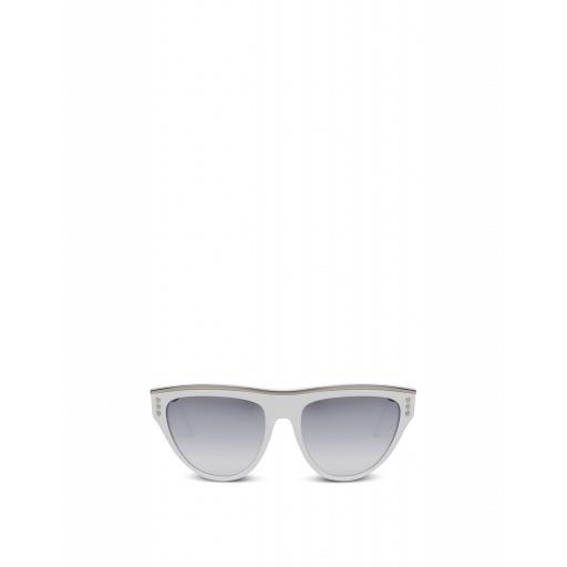 Moschino Sunglasses With Lettering Logo Woman White Size Single Size