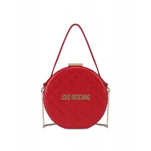 Love Moschino Round Evening Bag With Logo Woman Red Size U It - (one Size Us)