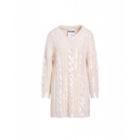 Moschino Wool And Alpaca Dress With Sequins Woman White Size 42 It - (8 Us)