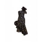 Moschino Coin Dress With Ruffles Woman Black Size 40 It - (6 Us)