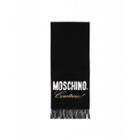 Moschino Moschino Couture Merino Wool Scarf Woman Black Size Single Size