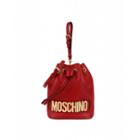 Moschino Bucket Bag With Lettering Logo Woman Red Size U It - (one Size Us)