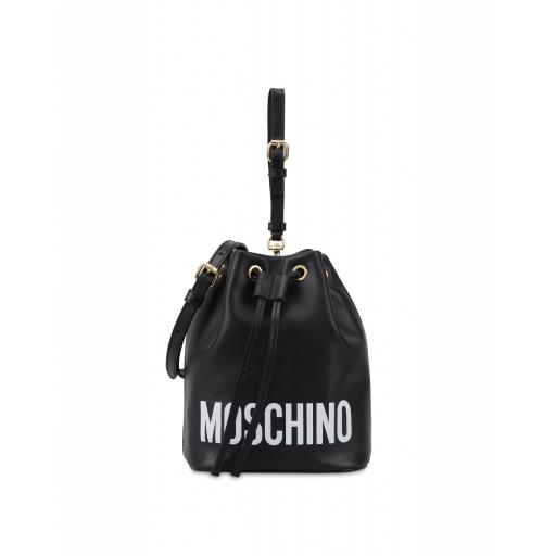 Moschino Bucket Bag With Logo Woman Black Size U It - (one Size Us)