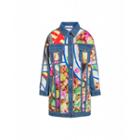 Moschino Packaging Print Denim Jacket Woman Multicoloured Size 38 It - (4 Us)