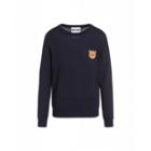 Moschino Wool Pullover With Moschino Teddy Bear Man Blue Size 54 It - (44 Us)