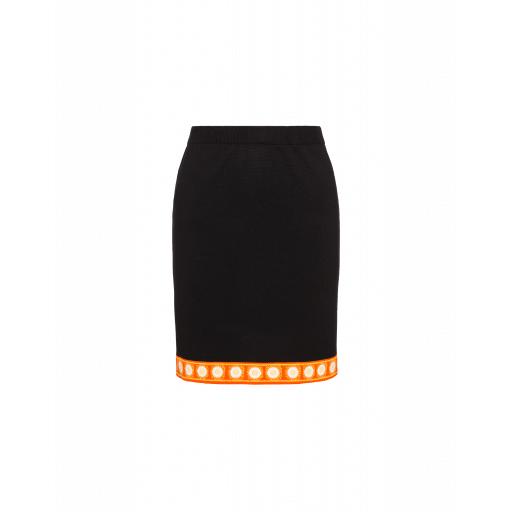 Moschino Trolls Wool Miniskirt Woman Black Size 36 It - (2 Us)