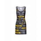 Moschino Lycra Dress Pixel Capsule Woman Grey Size 36 It - (2 Us)