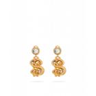 Moschino Dollar Earrings Woman Gold Size U It - (one Size Us)