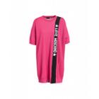 Love Moschino Wool-blend Dress With Logo Woman Pink Size 38 It - (4 Us)