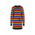 Love Moschino Multicolor Hearts Knit Dress Woman Multicoloured Size 38 It - (4 Us)