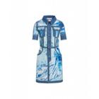 Moschino Packaging Print Denim Dress Woman Blue Size 38 It - (4 Us)