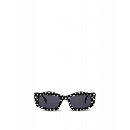 Moschino Sunglasses With Polka Dots Woman Black Size Single Size