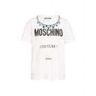 Moschino Jersey T-shirt With Necklace Woman White Size 38 It - (4 Us)