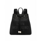Love Moschino Embroidery Logo Backpack Woman Black Size U It - (one Size Us)