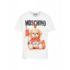Moschino Roman Teddy Bear Jersey T-shirt Man White Size 44 It - (34 Us)