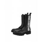Moschino Mmxix Moschino Leather Combat Boot Man Black Size 40 It - (7 Us)