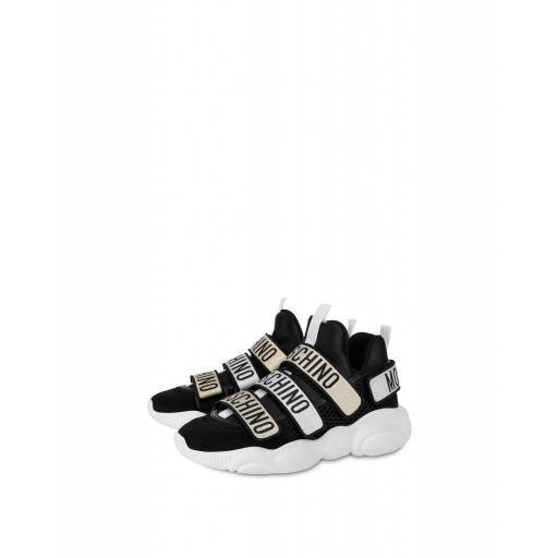 Moschino Teddy Shoes Sneakers With Strap Woman Black Size 35