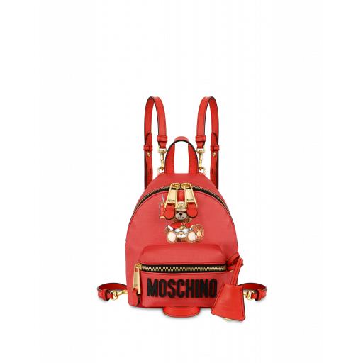 Moschino Roman Teddy Bear Mini Backpack Woman Red Size U It - (one Size Us)