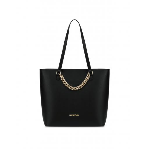 Love Moschino Shopper With Chain Woman Black Size Single Size