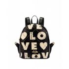 Love Moschino Love Quilted Backpack Woman Black Size U It - (one Size Us)