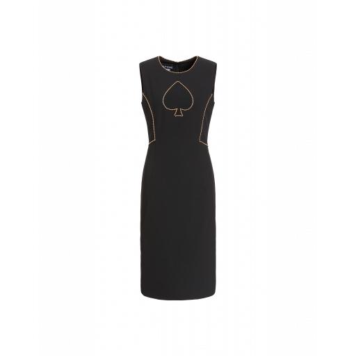 Boutique Moschino Cadi Dress With Beading Woman Black Size 40 It - (6 Us)