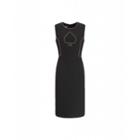 Boutique Moschino Cadi Dress With Beading Woman Black Size 40 It - (6 Us)