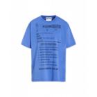 Moschino Army Label Jersey T-shirt Man Blue Size 48 It - (38 Us)