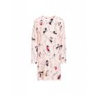 Boutique Moschino Musicians Kittens Print Dress Woman Pink Size 40 It - (6 Us)