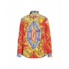 Moschino Roman Scarf Poplin Shirt Man Multicoloured Size 38 It