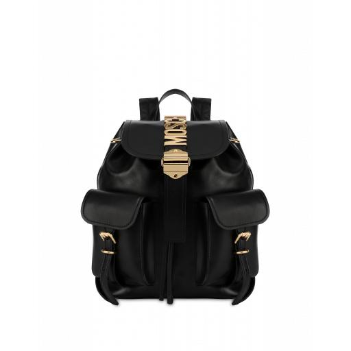 Moschino Moschino Belt Backpack Woman Black Size U It - (one Size Us)