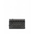 Love Moschino Quilted Evening Bag With Logo Woman Grey Size U It - (one Size Us)