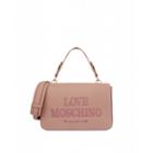 Love Moschino Embroidery Logo Hand Bag Woman Pink Size U It - (one Size Us)