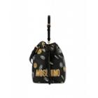 Moschino Bucket Bag With All Over Coin Woman Black Size U It - (one Size Us)