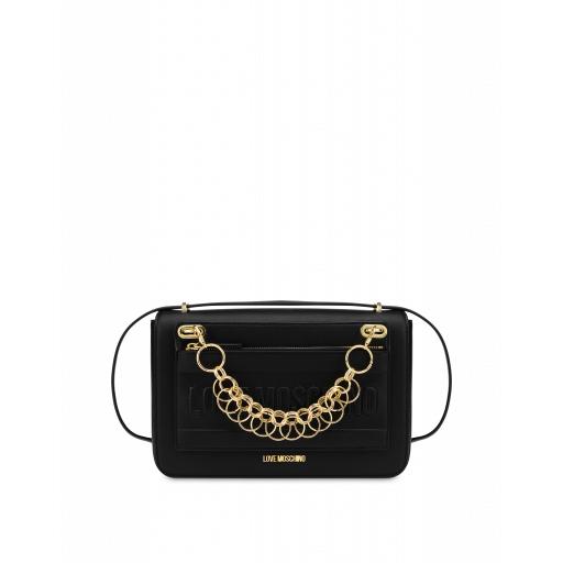Love Moschino Detachable Pocket Shoulder Bag Woman Black Size U It - (one Size Us)