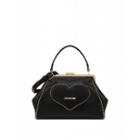 Love Moschino Studded Heart Handbag Woman Black Size U It - (one Size Us)