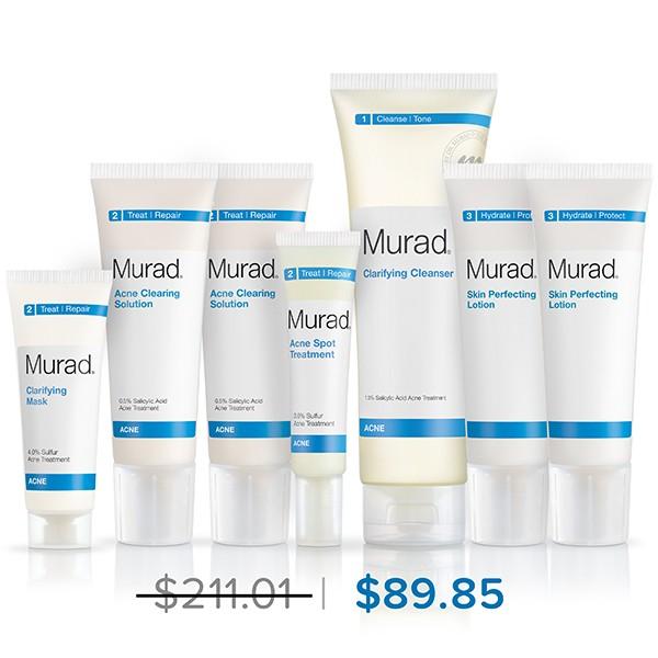 Murad Advanced Breakout Control Regimen 7-piece - 90 Day Supply - Murad Skin Care Products