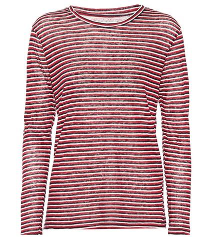 Isabel Marant, Toile Striped Cotton And Linen Top