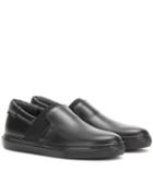 Balenciaga Leather Slip-on Sneakers