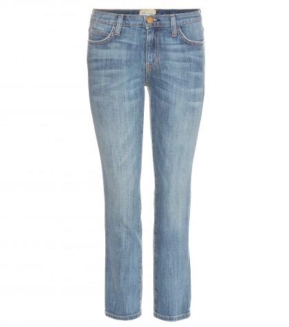 Current/elliott String Bean Cropped Slim-fit Jeans