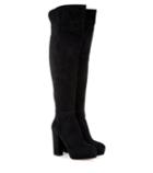 Aquazzura Temple Suede Over-the-knee Platform Boots