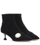 For Restless Sleepers Embellished Suede Ankle Boots