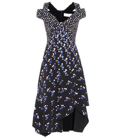 Peter Pilotto Cold-shoulder Cady Midi Dress