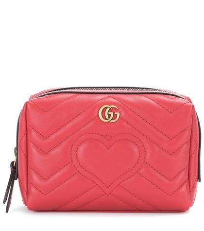 Acne Studios Gg Marmont Matelassé Leather Pouch