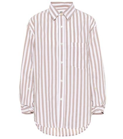Prada Kayla Striped Cotton Shirt