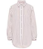 Prada Kayla Striped Cotton Shirt
