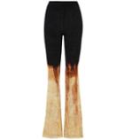 Victoria Beckham Velvet Flare Trousers